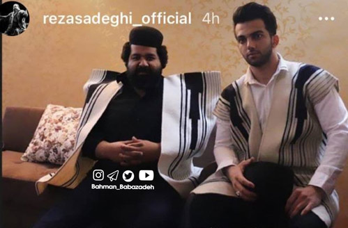 عکس رضا صادقی و پویان مختاری